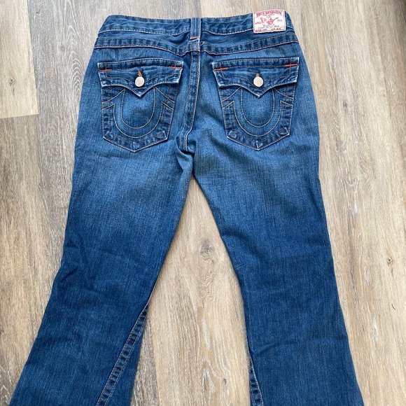 True Religion Blue Flare Jeans - Picture 2 of 4